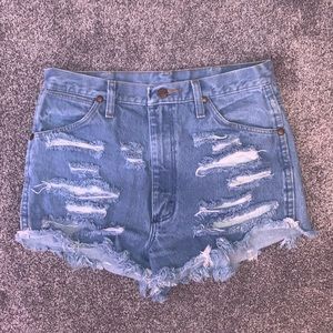 Light Wash Denim Shorts